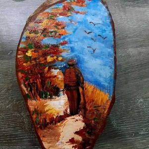 Pictura pe lemn de brad , Arte vizuale si accesorii , Picturi, Acuarele picturi, Pictura, ARTYNOS