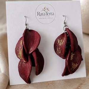 Cercei statement Botanica � Velvet Wine - Artynos.ro