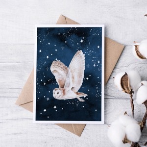 Carte poștală de Crăciun, felicitare, animal de pădure cadou companion -  - Artynos.ro