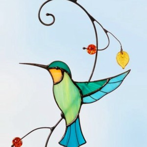 Turcoaz colibri decorare fereastră -  - Artynos.ro