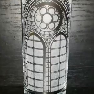 Pahar cu model de fereastra gotica , , , ARTYNOS