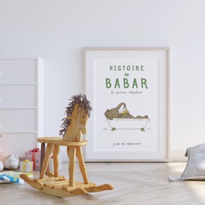 Babar elefant poster, camera copiilor arta de perete, poster -  - Artynos.ro