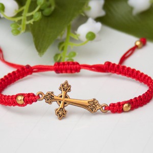 Bratara de protectie - Bratara Macrame impletita - Cruce rosie, , , ARTYNOS