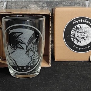 Cana de sticla cu model Dragon Ball Son Goku si Vegeta , , , ARTYNOS