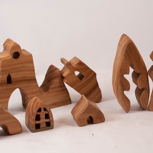  Castel din lemn, biserică + lemn, constructor din lemn, puzzle - jucării și echipamente pentru copii - puzzle, jocuri puzzle - puzzle din lemn - Artynos.ro