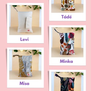 Copertă mică pentru cărți de sănătate cu buzunare pentru documente - Variații de culoare - genți și portofele - genți de maternitate - Artynos.ro