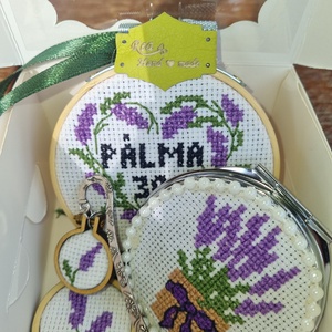 Levendulás szett, Casa & Stil de viata, Set de cadou, Broderie, ARTYNOS