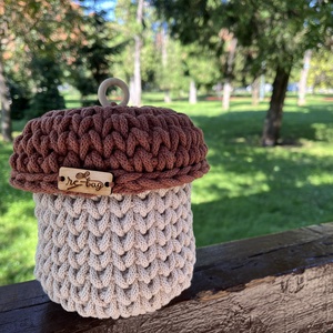 Coșuleț depozitare de toamnă în formă de ghindă - casă & stil de viață - materiale de depozitare și sortare - coșuri depozitare - Artynos.ro