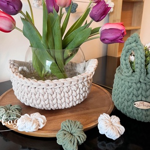 Coșuleț depozitare cu floricică - casă & stil de viață - accesorii pentru decorat casa - decorațiuni de masă și decorațiuni pentru rafturi  - decorațiuni de masă - Artynos.ro