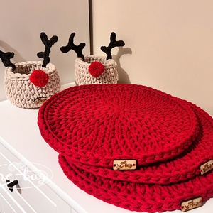 Suport/ decoratiune farfurii, Casa & Stil de viata, Decoratiuni de casa, Decoratiuni de masa si rafturi, Decoratiuni de masa, Crosetat, ARTYNOS