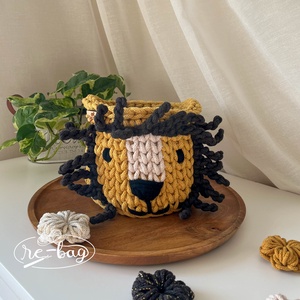 Coșuleț depozitare în formă de leu - casă & stil de viață - echipament pentru camera copiilor - cutie pentru jucării - Artynos.ro