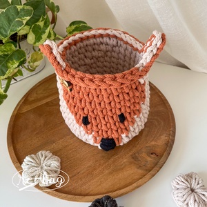 Coșuleț depozitare în formă de vulpe - casă & stil de viață - echipament pentru camera copiilor - cutie pentru jucării - Artynos.ro