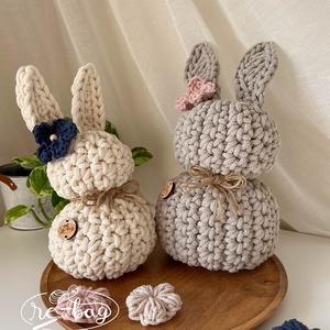 Decorațiune de Paște în formă de iepuraș - decor de sărbători - decorațiuni de paște - iepuraș de paște - Artynos.ro