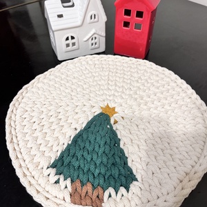 Suport/ decoratiune farfurii  de crăciun, - crăciun - decorațiuni de crăciun de casă - decor pentru masă de crăciun - Artynos.ro
