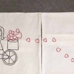 Pár párna  esküvőre, valetinnapra, Accesorii nunta, Amintiri si cadouri de nunta, Cadou nunta, Perna de nunta, Broderie, Cusatura, ARTYNOS