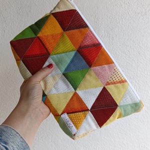 portfard/geanta cosmetica/zippered pouch/ neszesszer, Geanta si husa, Genti cosmetice, Cusatura, Patchwork, matlasare, ARTYNOS