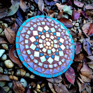 Mozaik mandala falikép 25 cm (05) - casă & stil de viață - accesorii pentru decorat casa - picturi murale - mozaic de artă de perete - Artynos.ro