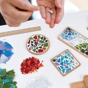 Kit mozaic pentru incepatori - suporturi de pahare, DIY - pregateste-ti singur, Pachete DIY, kituri, Mozaic, ARTYNOS