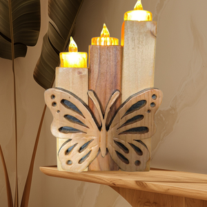 Suport din lemn , Craciun, Decoratiuni de Craciun de casa, Luminite de Craciun, Prelucrarea lemnului, Sculptura, ARTYNOS