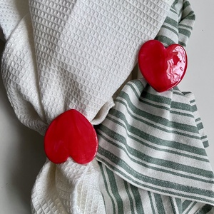 Inel pentru servetele, Craciun, Decoratiuni de Craciun de casa, Decor pentru masa de Craciun, Obiecte pictate, Lucrare cu argila, ARTYNOS