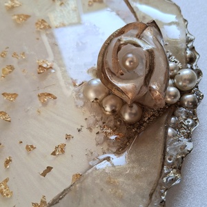 Platou și suporturi pahare din rășină epoxidică  - casă & stil de viață - accesorii pentru echipamente de bucătărie - accesorii de servire - tăvi, tăvi de servire - Artynos.ro