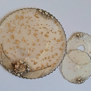Platou și suporturi pahare din rășină epoxidică  - casă & stil de viață - accesorii pentru echipamente de bucătărie - accesorii de servire - tăvi, tăvi de servire - Artynos.ro