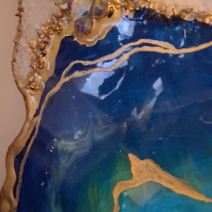 Tablou geodă din rășină epoxidică  - casă & stil de viață - accesorii pentru decorat casa - picturi murale - panouri și tablouri, panouri decorative - Artynos.ro
