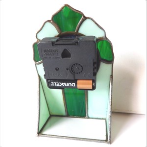 Ceas Tiffany vintage cu inscripția Renault Indycar - casă & stil de viață - decorațiuni de casă - decorațiuni de pereți - ceasuri de perete - Artynos.ro