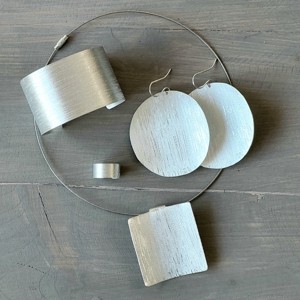 Minimala in forma de pana din aluminiu, Bijuterii, Seturi de bijuterii, , ARTYNOS