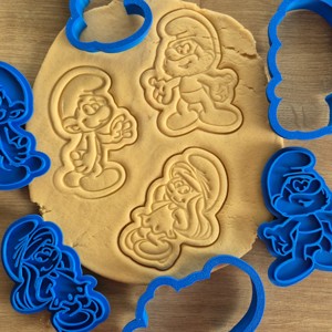  Set de forme pentru prăjituri Smurfs � Forme de prăjituri imprimate 3D -  - Artynos.ro