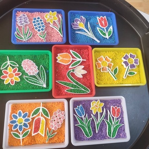 Tăvițe senzoriale  - jucării și echipamente pentru copii - jocuri de gândire - curcubeu montessori, jocuri waldorf - Artynos.ro