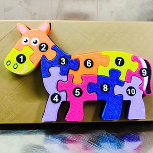 Puzzle montessori animale  - jucării și echipamente pentru copii - jocuri de gândire - curcubeu montessori, jocuri waldorf - Artynos.ro