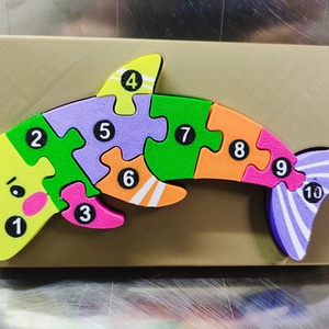 Puzzle montessori animale  - jucării și echipamente pentru copii - jocuri de gândire - curcubeu montessori, jocuri waldorf - Artynos.ro