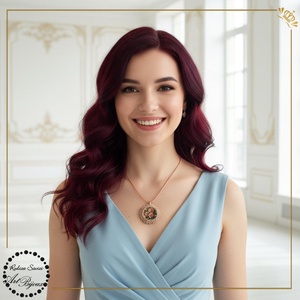 PANDANTIV trandafiri cu margine roz-piersica - Nr.1, Bijuterii, Coliere, Pandative, Confectionarea bijuteriilor, Impletituri, broderie cu margele, ARTYNOS