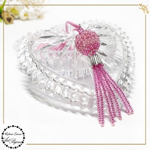 PANDANTIV BILUȚĂ CU FRANJURI roz cu argintiu - bijuterii - coliere - pandative - Artynos.ro