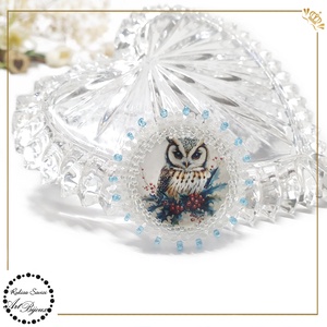 BROȘĂ BUFNIȚĂ - nr.1 - bijuterii - broșe - Artynos.ro