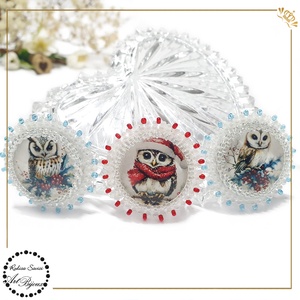 BROȘĂ BUFNIȚĂ - nr.1 - bijuterii - broșe - Artynos.ro