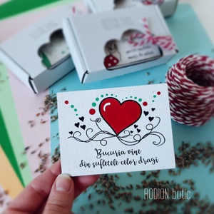 Martisoare cu magnet inimioara pictate manual cu mesaje haioase handmade - Artynos.ro
