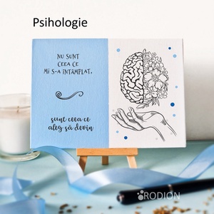 Placheta cadru didactic FILOZOFIE personalizata cu mesaj lucrata manual, Casă & Stil de viață, Accesorii pentru decorat casa, Picturi murale, Panouri și tablouri, panouri decorative, Obiecte pictate, Pictură, ARTYNOS