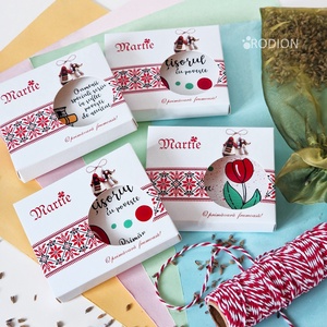 Mărțișoare cu magnet bunica pictate manual cu mesaje haioase handmade - bijuterii - mărțișor - Artynos.ro