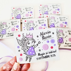 Marturii botez fetita frantuzoaica manual personalizate cu nume, Jucarii si echipamente pentru copii, Daruri de botez, Obiecte pictate, Pictura, ARTYNOS