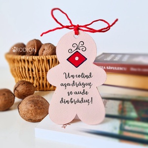 Globuri Craciun Colindatori pictate manual personalizate cu mesaj - crăciun - decorațiuni de crăciun de casă - figurine pentru pomul de crăciun - Artynos.ro