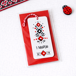 Martisoare semn de carte pictate manual cu mesaj motive populare - bijuterii - mărțișor - Artynos.ro