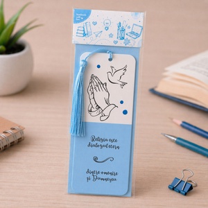 Semn de carte RELIGIE cadru didactic personalizat cu mesaj lucrat manual - Artynos.ro
