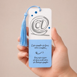 Semn de carte INFORMATICA cadru didactic personalizat cu mesaj lucrat manual - cărți și creații cu tematică muzicală, cadouri - semn de carte - Artynos.ro