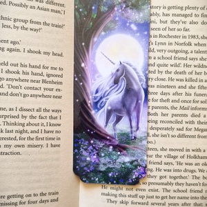 Semn de carte Fantasy cu unicorn � Bookmark handmade pentru iubitori de carti Fantasy - cărți și creații cu tematică muzicală, cadouri - semn de carte - Artynos.ro