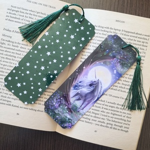 Semn de carte Fantasy cu unicorn � Bookmark handmade pentru iubitori de carti Fantasy - cărți și creații cu tematică muzicală, cadouri - semn de carte - Artynos.ro