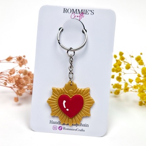 Breloc inima inspirat de Sailor Moon, din lut polimeric - genți și portofele - accesorii genți - breloc - Artynos.ro