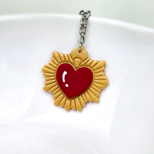Breloc inima inspirat de Sailor Moon, din lut polimeric, Genti si portofele, Accesorii genti, Breloc, , ARTYNOS