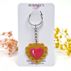 Breloc inima inspirat de Sailor Moon, din lut polimeric - genți și portofele - accesorii genți - breloc - Artynos.ro